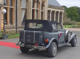 Vintage Beauford wedding car hire in Coventry